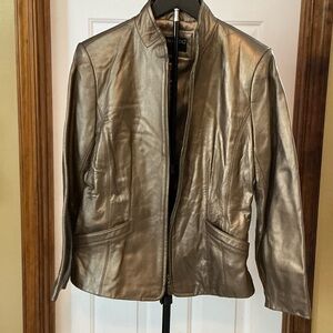Bernardo Women's Metallic Leather Jacket